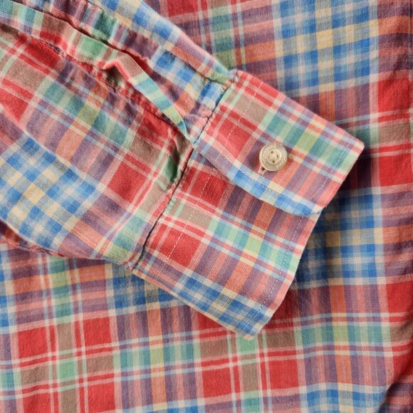 Vineyard Vines Murray Shirt Medium Multicolor Plaid Long Sleeve Button Up Shirt - Picture 4 of 16